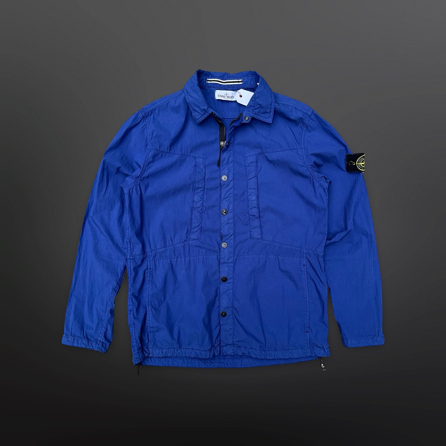 Stone Island Let Jakke Blå Str. XL fitter M