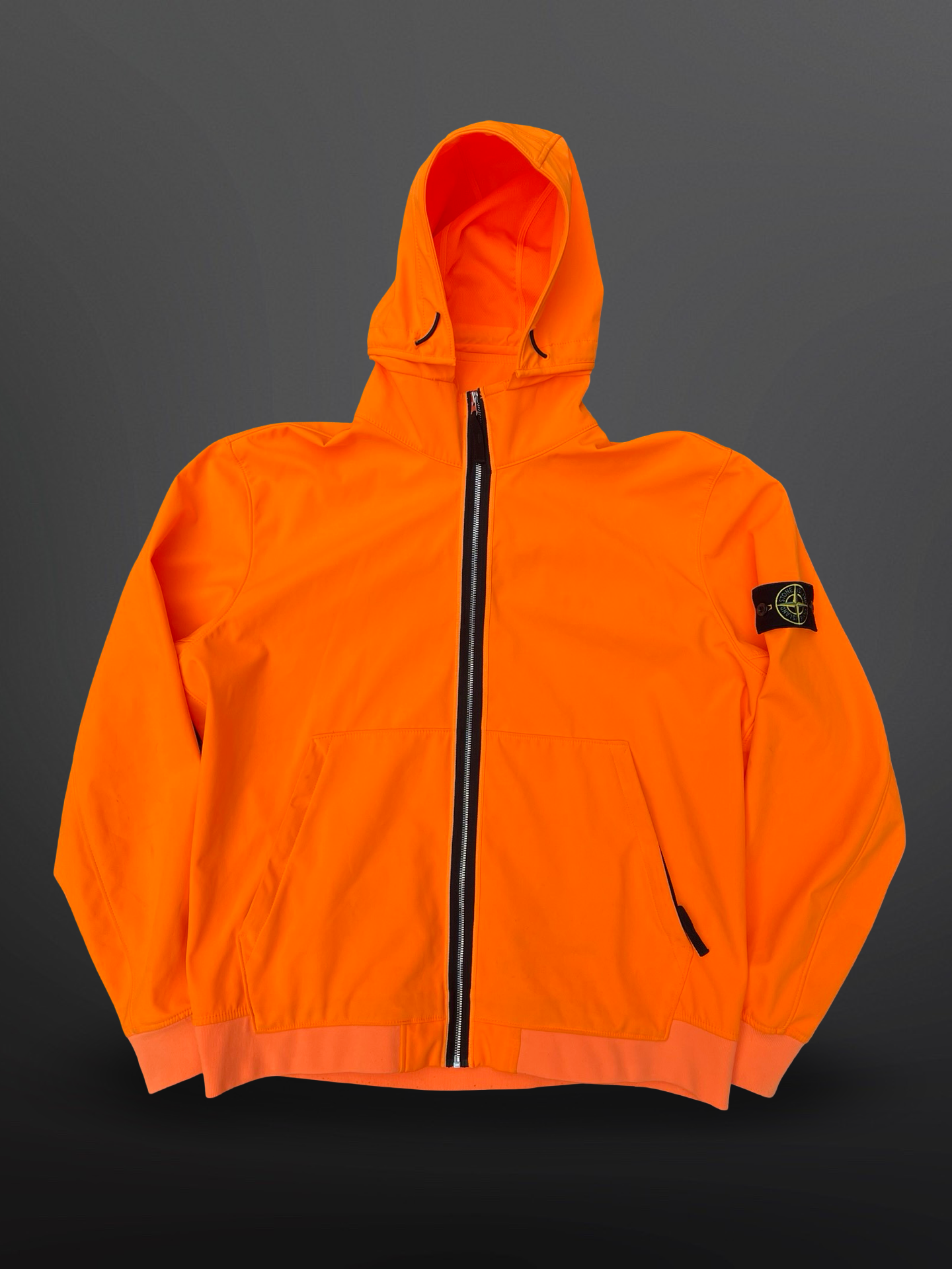 Stone Island Light Soft Shell-R Hoodie – Orange – XXL