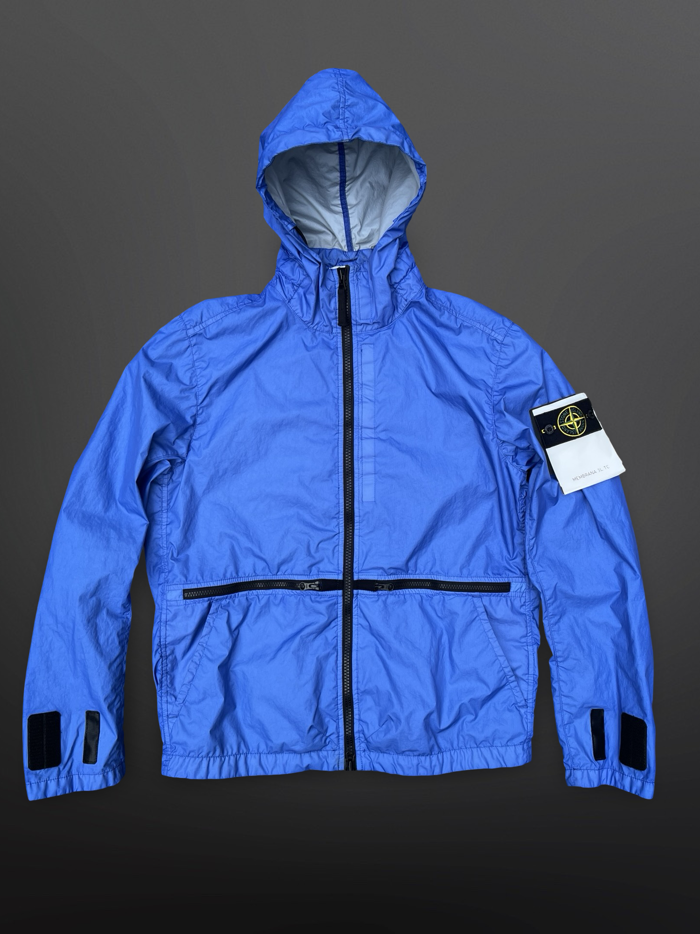Stone Island Membrana 3L TC Jacket – Blue – Str. Medium