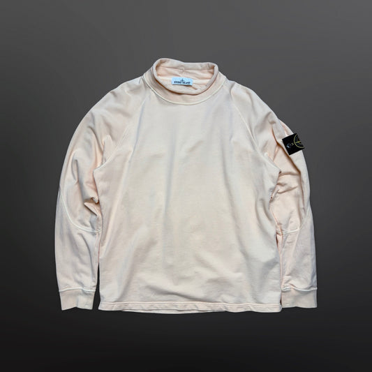 Stone Island Mock Neck Sweatshirt – Peach M Medium