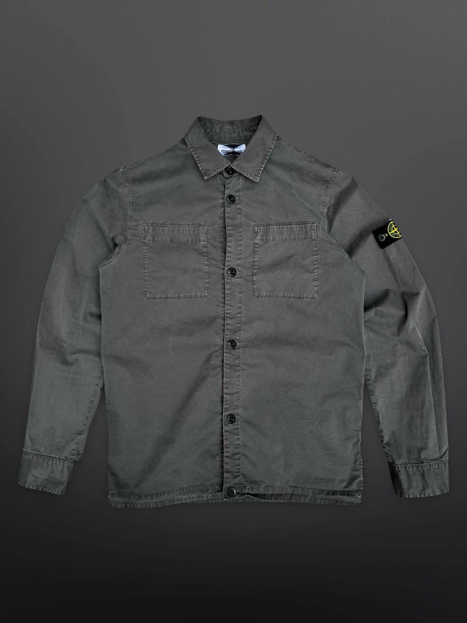 Stone Island Overshirt Skjorte Grå Grey 170 cm 14 år Junior 801610410