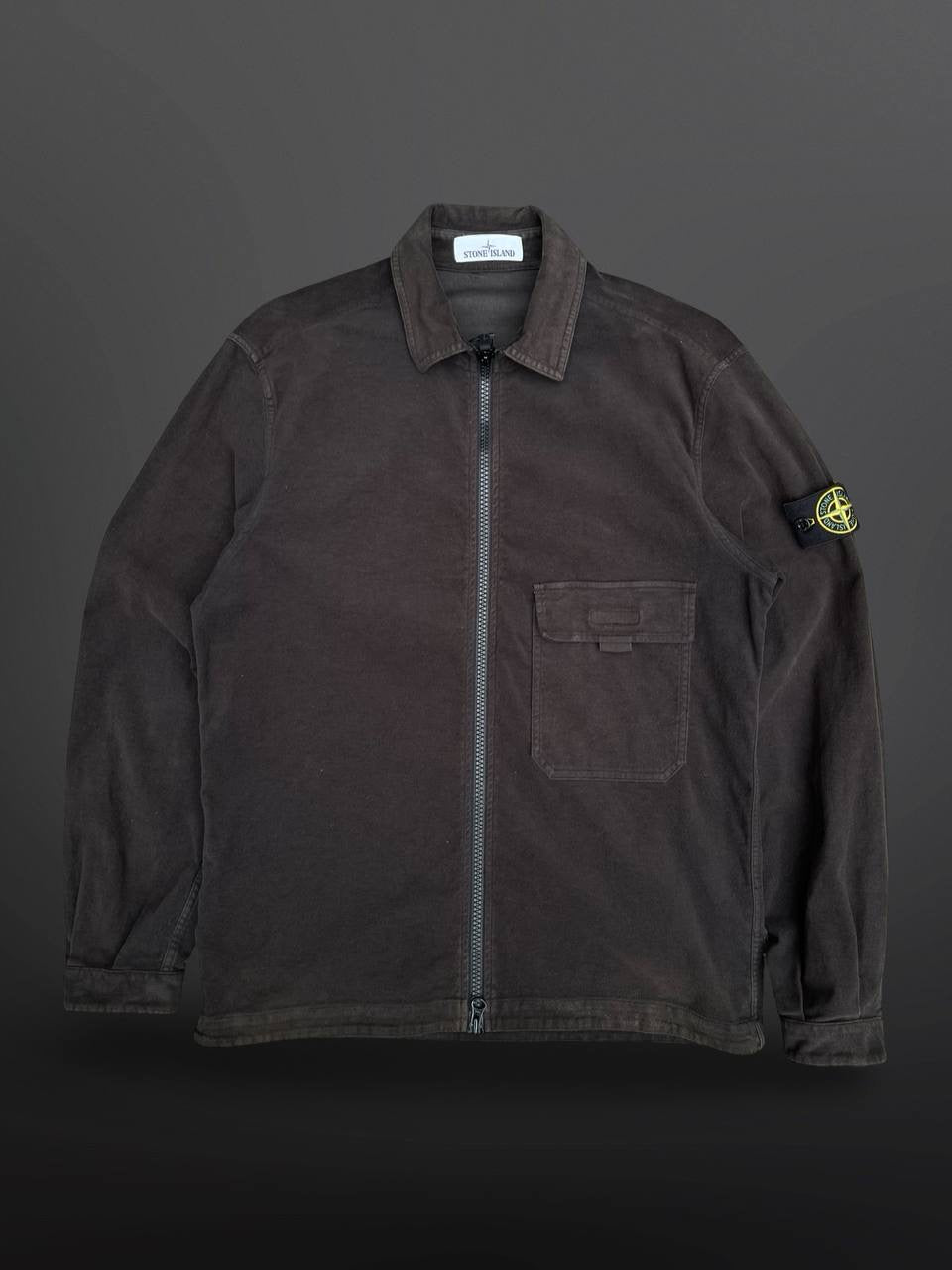 Stone Island Overshirt Skjorte Sommerjakke Overgangsjakke Velour 691511502