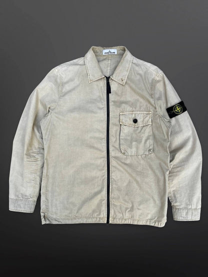 Stone Island Overshirt i Beige XL Brugt