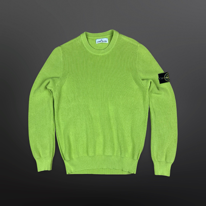 Stone Island Rib Knit Sweater – Grøn – Str. Medium