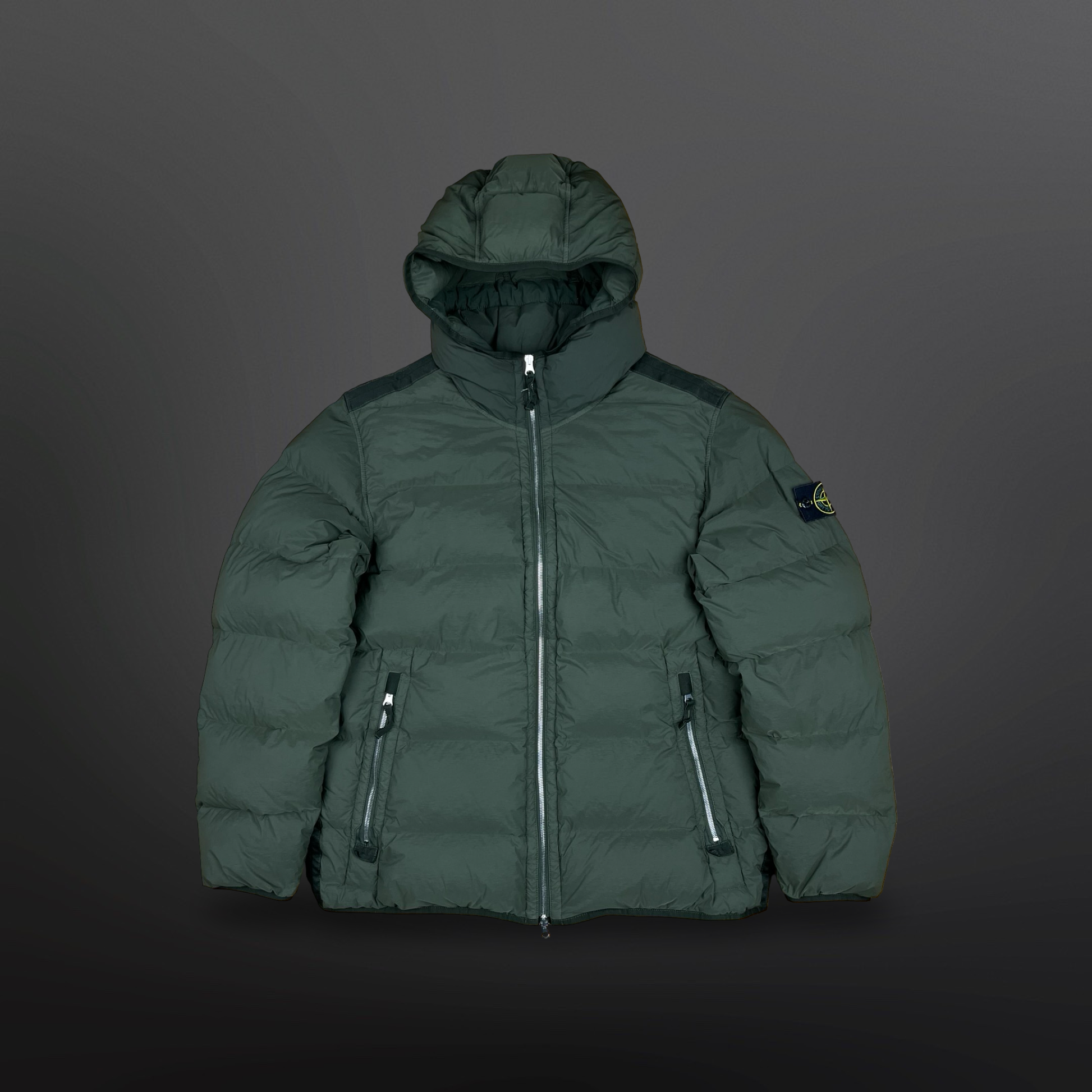 Stone Island Seamless Tunnel Nylon Down Jacket – Grøn – Str. XL