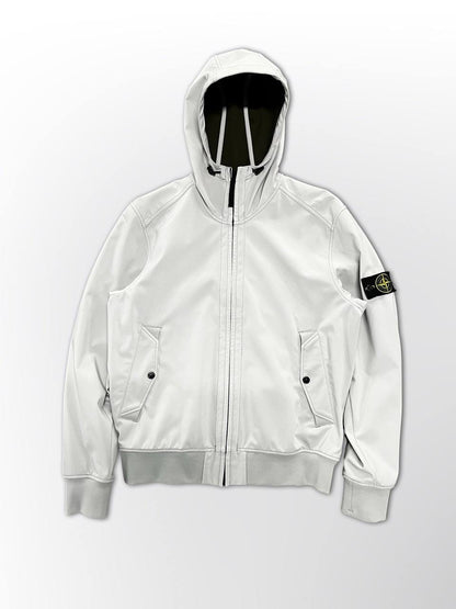 Stone Island Softshell R i hvid XL brugt