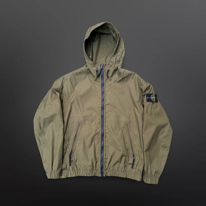 Stone Island Supima® Cotton Canvas Hooded Jacket – Khaki – Large