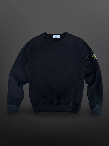 Stone Island Sweatshirt Crew Neck Small Sort Brugt