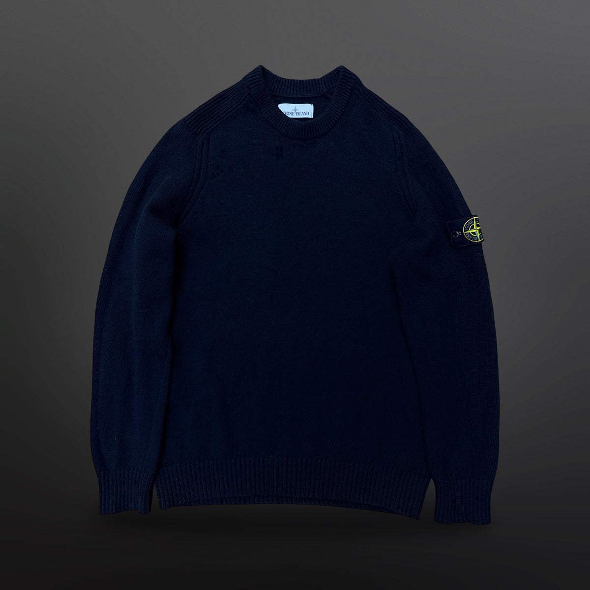 Stone Island Wool Knit Sweater – Black – Size L
