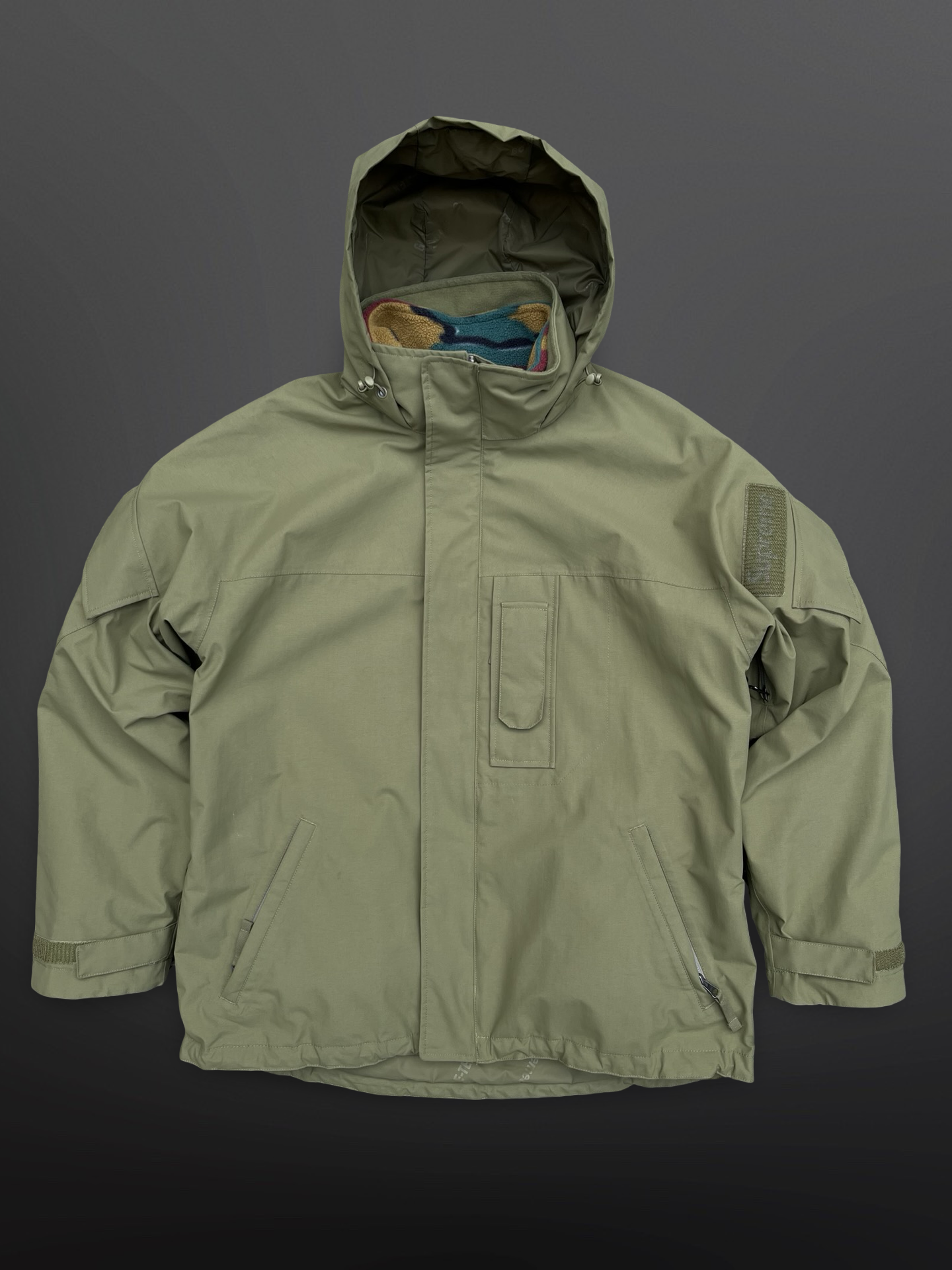 Supreme x The North Face GORE-TEX Mountain Parka Olive / Camo Fleece S Small