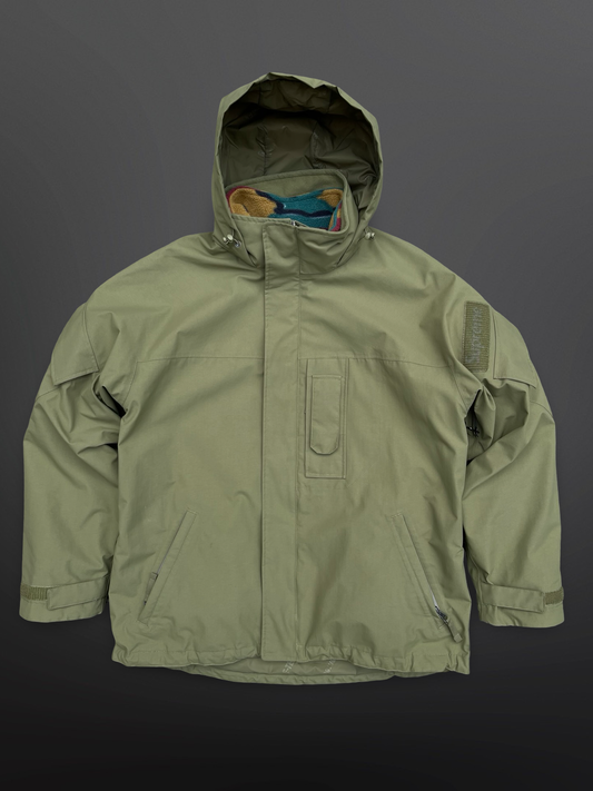 Supreme x The North Face GORE-TEX Mountain Parka Olive / Camo Fleece S Small