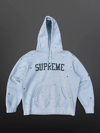 Supreme Hoodie Hættetrøje Grey Grå M Medium