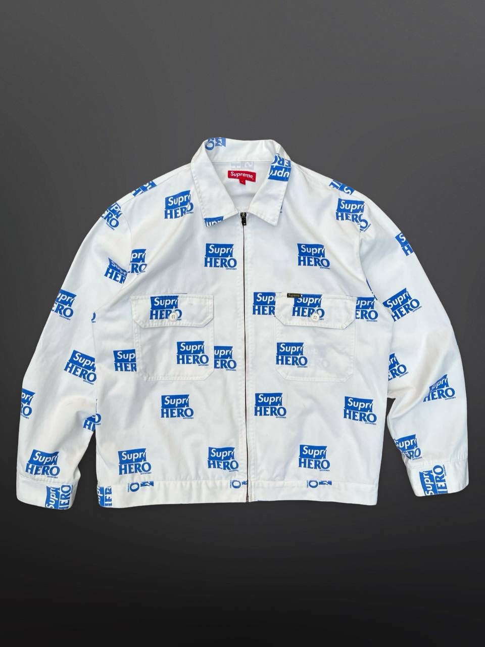 Supreme Jakke Hvid White L Large