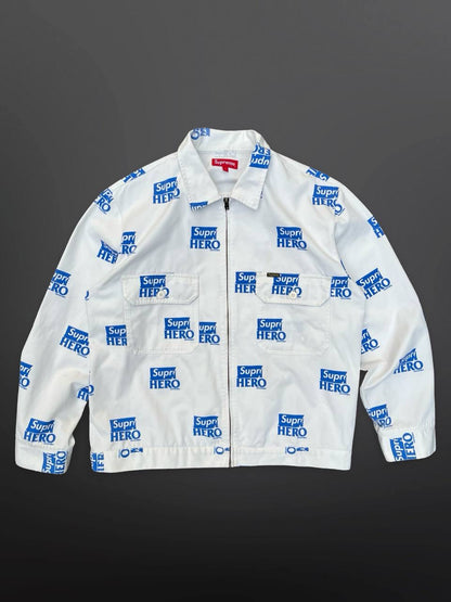 Supreme Jakke Hvid White L Large