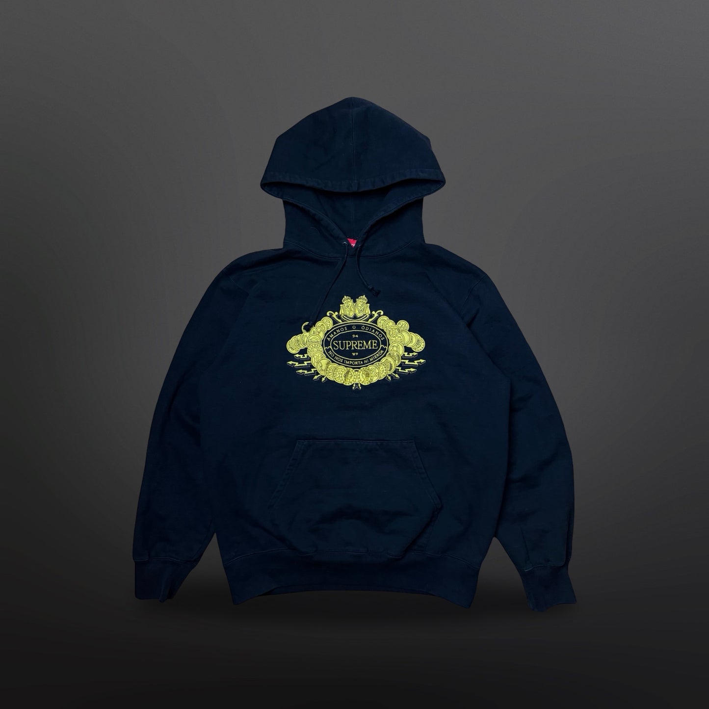 Supreme Love Or Hate Hooded Sweatshirt “Black” FW18 – XL