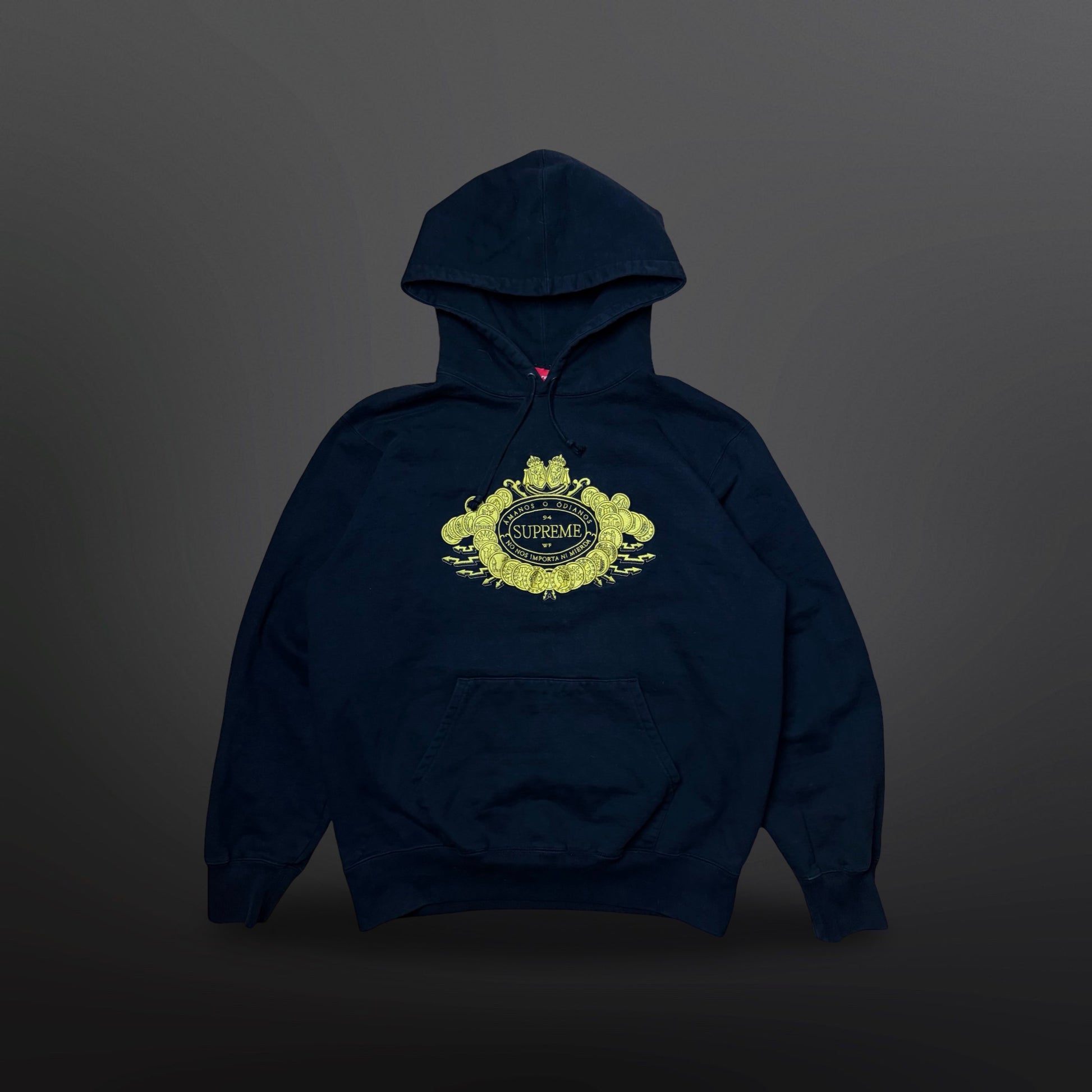 Supreme Love Or Hate Hooded Sweatshirt “Black” FW18 – XL