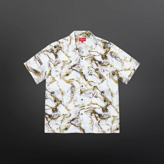 Supreme Marble Silk S/S Shirt – Large