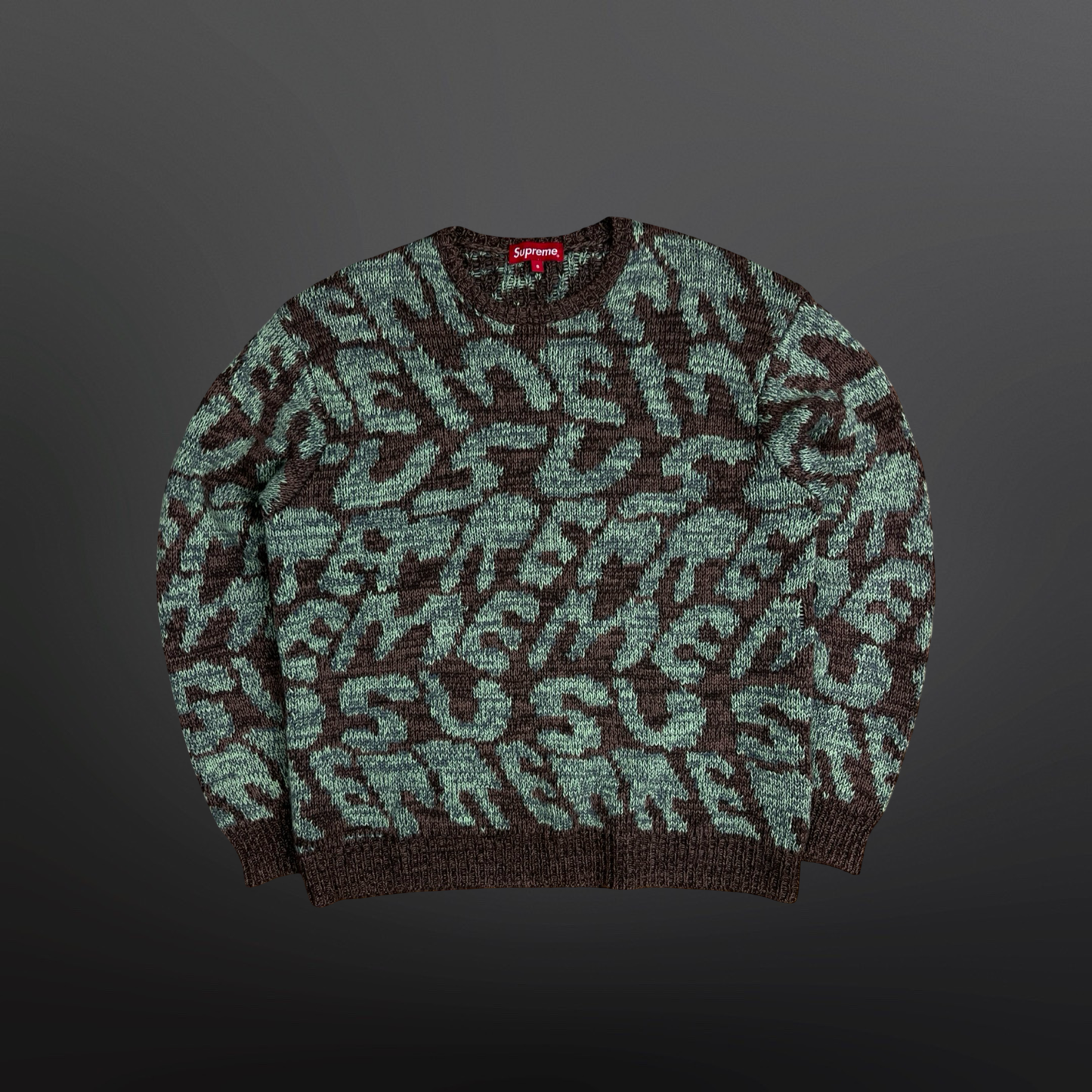Supreme Stacked Sweater – Small Brown/Green