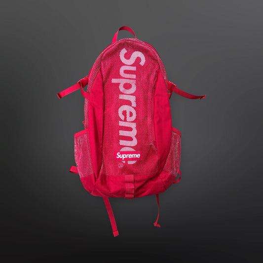Supreme rygsæk – Rød CORDURA® med mesh og stort Supreme-logo