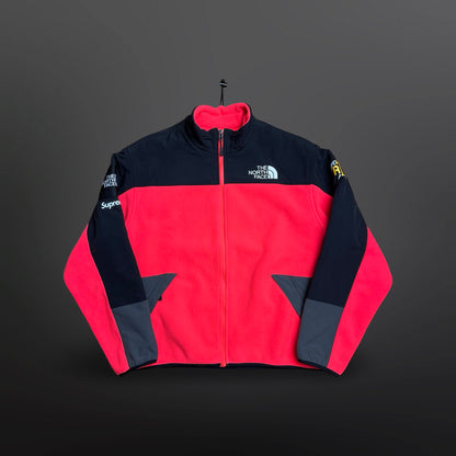 Supreme x The North Face Fleece Jacket – Pink/Sort – Str. M