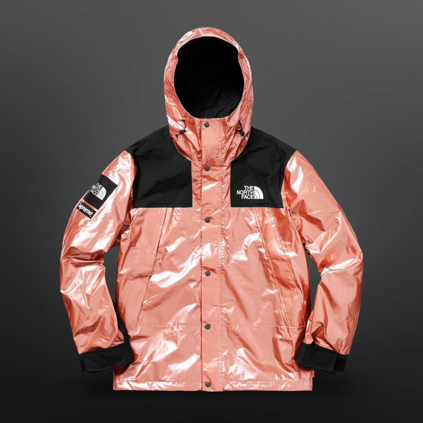 Supreme x The North Face Metallic Mountain Parka “Rose” L