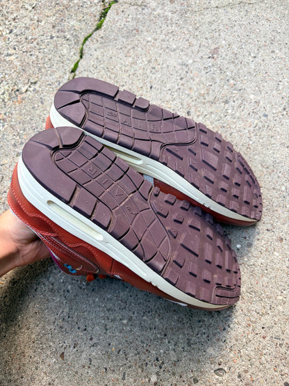 Detalje af sålmønster og stand på Nike x Patta Air Max 1